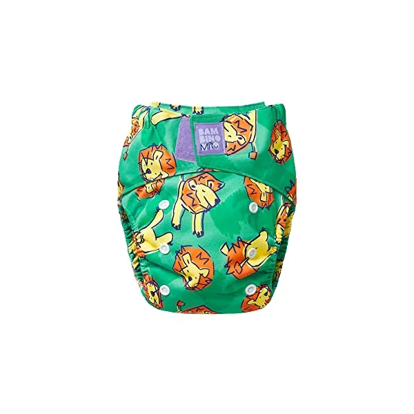 Bambino Mio, Revolutionary Reusable Nappy - Sustainable, Washable, Chemical-Free Eco Nappy from Newborn to Toddler (Roar)