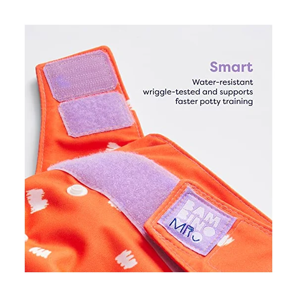 Bambino Mio, Revolutionary Reusable Nappy - Sustainable, Washable, Chemical-Free Eco Nappy from Newborn to Toddler (Roar)