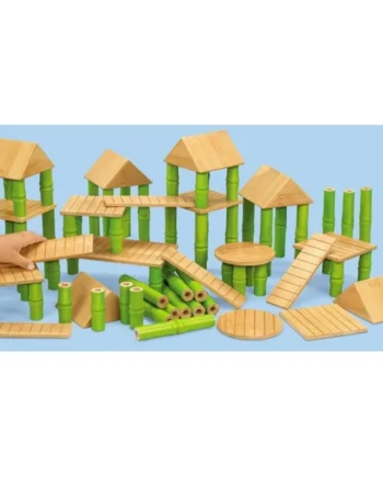 Bamboo Building Blocks - 80 Pieces