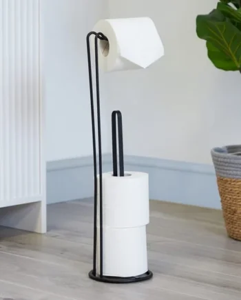 Bathroom Toilet Roll Holder & Storage Caddy