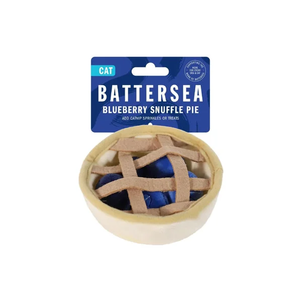 Battersea Cat Catnip Blueberry Snuffle Pie Plush Toy