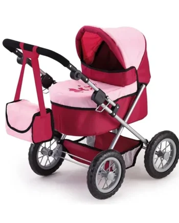 Bayer Design Dolls pram Trendy with bag, height-adjustable handle, foldable