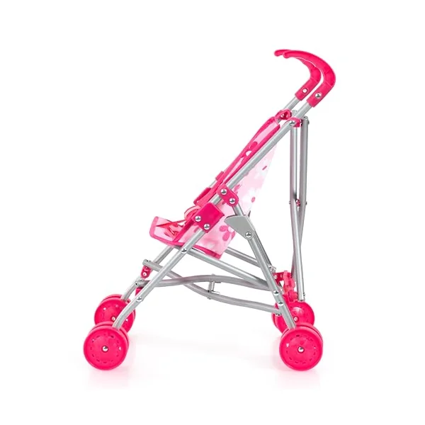 Bayer Pink Dolls Stroller -Doll and Pram Set for 2 Year Old+ Doll Included | Cuddly Baby Dolly 36 cm & Feeding Baby Accessories, My First Foldable Dolls Pushchair, Toy Buggy, for Girls, Toddler