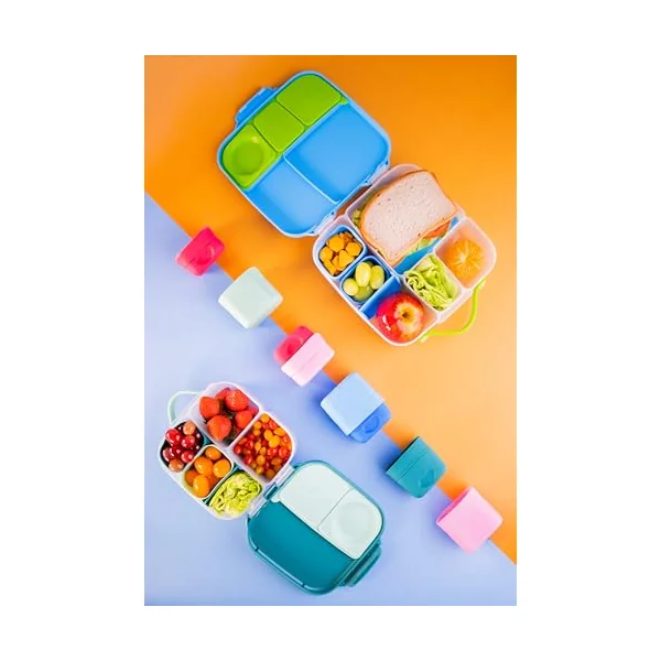 b.box Silicone Snack Cups | Reusable Food Meal Prep Storage Container | Fits in Lunchbox | Oven, Microwave, Freezer & Dishwasher Safe