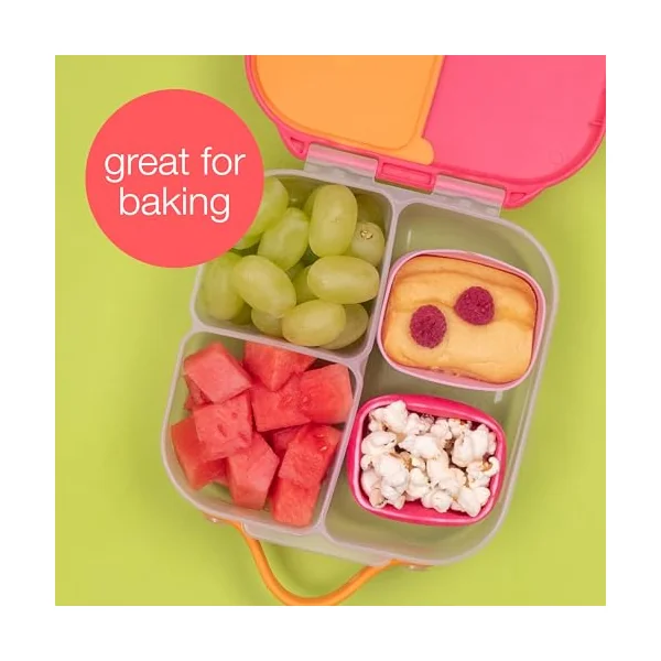 b.box Silicone Snack Cups | Reusable Food Meal Prep Storage Container | Fits in Lunchbox | Oven, Microwave, Freezer & Dishwasher Safe