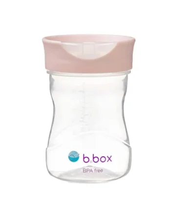b.box Toddler Training Cup, Free Flow Opening, 240ml, BPA Free, Dishwasher Safe, from 12 Months, Interchangeable Base Compatible with Spout and Sippy Lids, PP and Silicone, Designed in Australia
