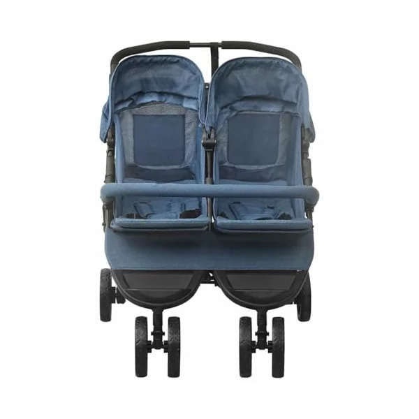 BD - BD Navy Blue Steel Cufflink Trolley