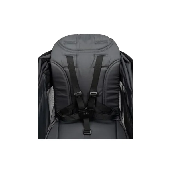 Bebeconfort Helios, Double Pram from Birth, 0-4 Years, 0-22kg, 2 Face-to-face Seats, Large All-Terrain Wheels, Compact Folding, Trolley on Wheels, Protective Canopy, Mineral Graphite