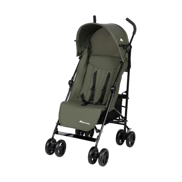 Bebeconfort Rainbow, Lightweight Baby Buggy Stroller, Multi-Position Reclining Stroller, Foldable with Compact Closure, for Children Aged 6 Months - 4 Years, max 22 kg, Travel Buggy, Mineral Green
