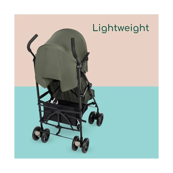 Bebeconfort Rainbow, Lightweight Baby Buggy Stroller, Multi-Position Reclining Stroller, Foldable with Compact Closure, for Children Aged 6 Months - 4 Years, max 22 kg, Travel Buggy, Mineral Green