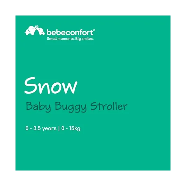 Bebeconfort Snow, Baby Buggy Stroller, 0 Months - 3.5 Years, 0-15 kg, Travel Buggy, Lightweight & Foldable, Mineral Graphite