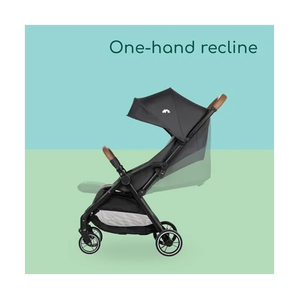 Bebeconfort Sunlite, Baby Pushchair, 0 – 4 Years (max. 22kg), Lightweight Stroller (7.2kg), Lie-Flat Position, Automatic & Compact Fold, One-Hand Recline, Large Basket Storage (5kg), Mineral Graphite