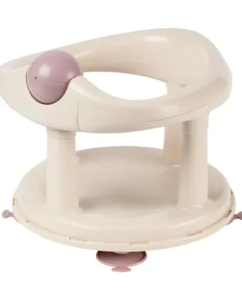 Bebeconfort Swivel Bath Seat, 6 - 12 months, Max. 10 kg, Child Bath Support Seat, Non-Slip, Ergonomical, Suction Cups, Beige