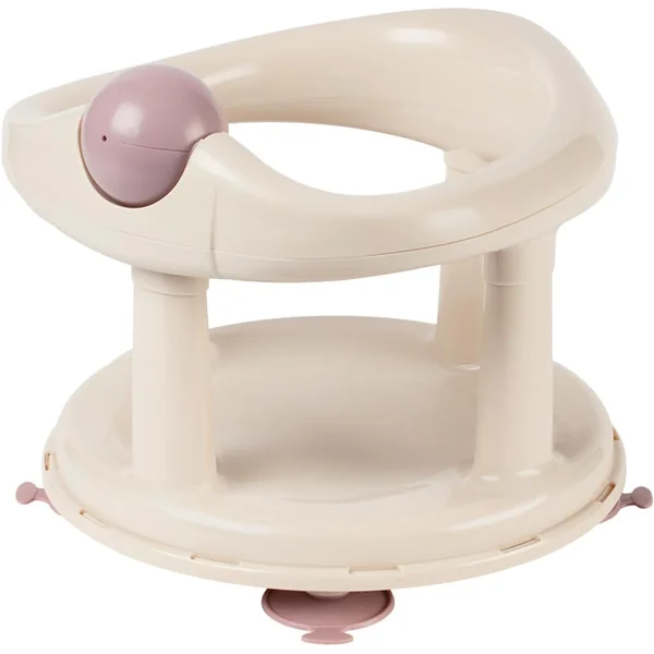 Bebeconfort Swivel Bath Seat, 6 - 12 months, Max. 10 kg, Child Bath Support Seat, Non-Slip, Ergonomical, Suction Cups, Beige