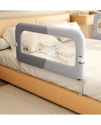 Bed Guard Rail for Toddlers - 47 inches Lift Foldable Toddler Bed Rails for Kids - Safety Baby Bed Rail Guard with Reinforced - Great Fit for Kids Twin Double, Full Size, Queen, King Size Bed