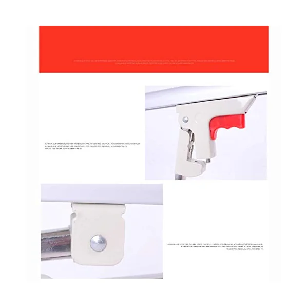 Bed Guard Rail,Thickened Stainless Steel White Bed Guard for Toddler Bed,Foldable Anti-fall Nursing Bed Rails for Elderly 146 * 40cm(Size:6-speed bed rails guard)