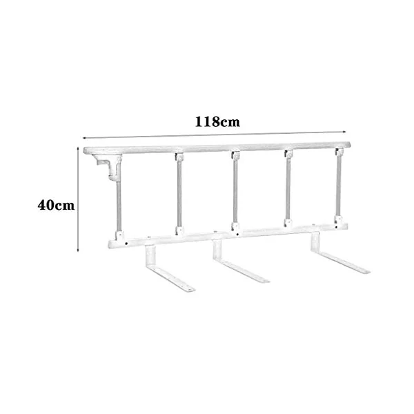 Bed Rail Guard For Adults Safety Auxiliary Handle, Protective Railings Bumper For Handicapped Supplies Bed Fence For Seniors B L118cm