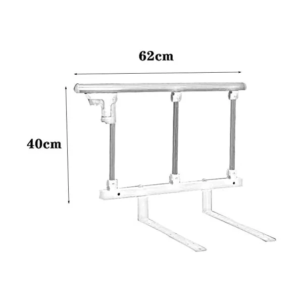 Bed Rail Guard for Adults Safety Auxiliary Handle, Protective Railings Bumper for Supplies Hospital Bed Fence for Seniors B L85Cm/B/L62Cm (A L62Cm) (B L62Cm)