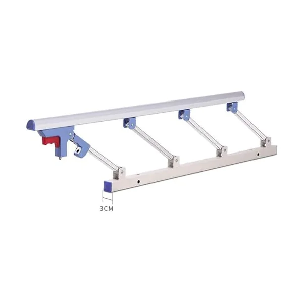 Bed Rail Guard for Elderly, Adults Assist Foldable Handle Handicap, Safety Bed Railing Hospital Metal Grip Bumper Bar