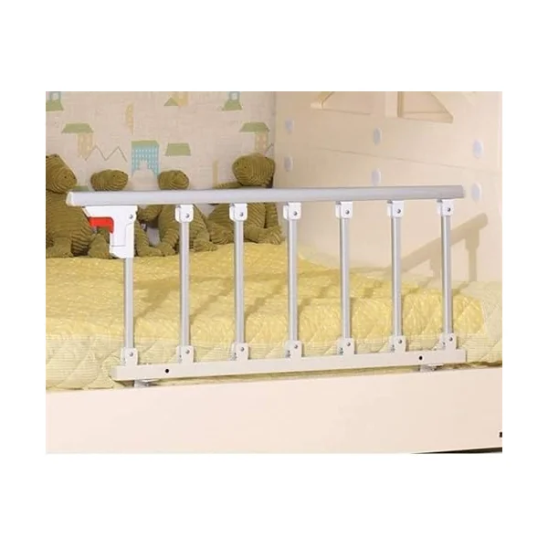 Bed Rail Guard Safety Side for Elderly Foldable, Adults Assist Handle Handicap Bed Railing Hospital Metal Grip Bumper Bar (Color : A)