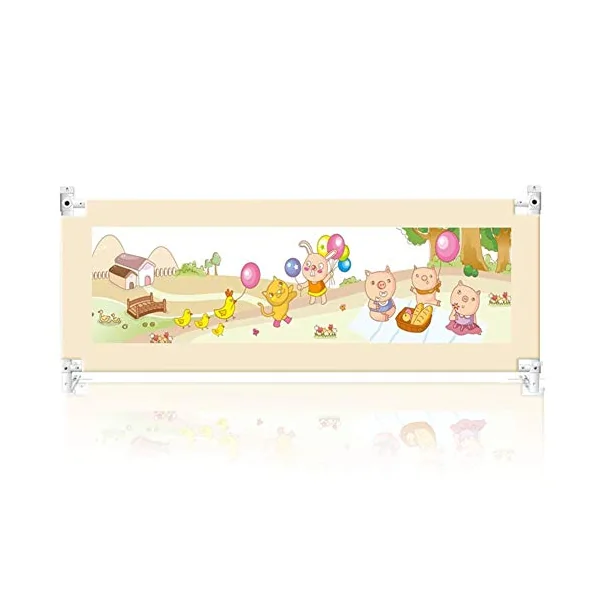 Bed Rails Extra Long Safety Guardrail With Storage Bag Sleep Mesh Crib Rail For Toddlers, Vertical Lifting (Color : C, Size : 1.5m)