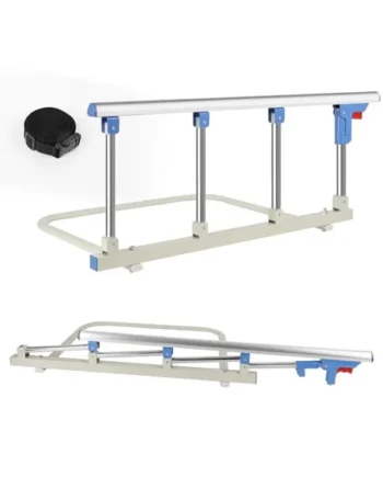 Bed Rails for Elderly Adults, Folding Bed Guard 96cm | Bed Guard for Single/Double Bed With Assist Handle, Hospital Bed Fall Prevention for Elderly/Adults
