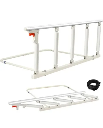 Bed Rails for Elderly Adults Safety, Foldable Bed Safety Rail for Elderly, Bedside Assist Rail Handle for Most Beds, Fall Prevention Safety Hand Guard Grab for Seniors & Surgery Patients