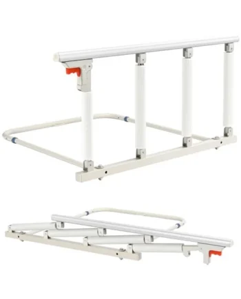 Bed Rails for Elderly Adults Safety, Folding Bedside Assist Rail Handle, Fall Prevention Safety Hand Guard Grab for Seniors, Fit King, Queen, Full, Twin (4 Handrails)