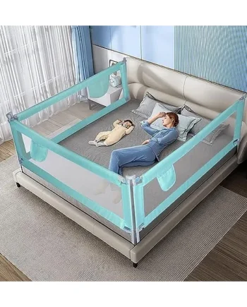 Bed Rails for Kids, Toddler Bed Rails, Baby Bed Rail Guard for End of Bed, Height Adjustable with Breathable Mesh & Double Safety Child Lock (1 Piece) (C 1.5m)