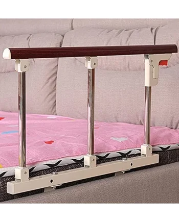 Bed Rails Guard For Elderly Adults Foldable Safety Side Guard Disabled Assist Handle Metal Grip Bumper Bar 70×40CM