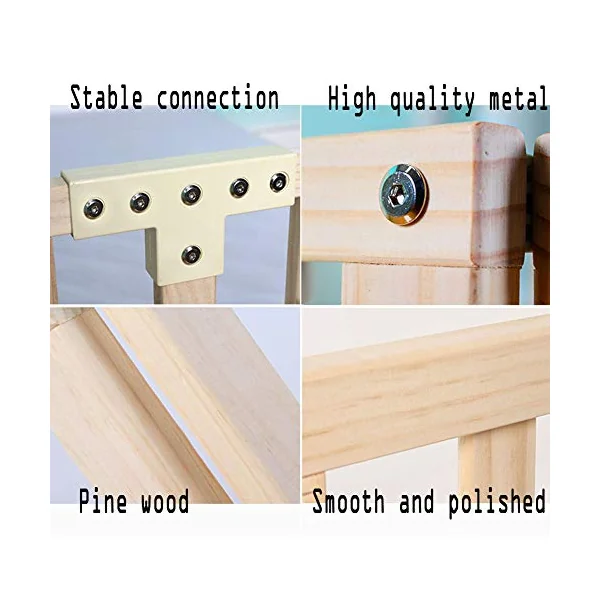 Bed Rails, Swing Down Extra Long Wooden Bed Guard Fall Protection Sleep Protectors Sturdy And Solid (Color : B, Size : 190CM)