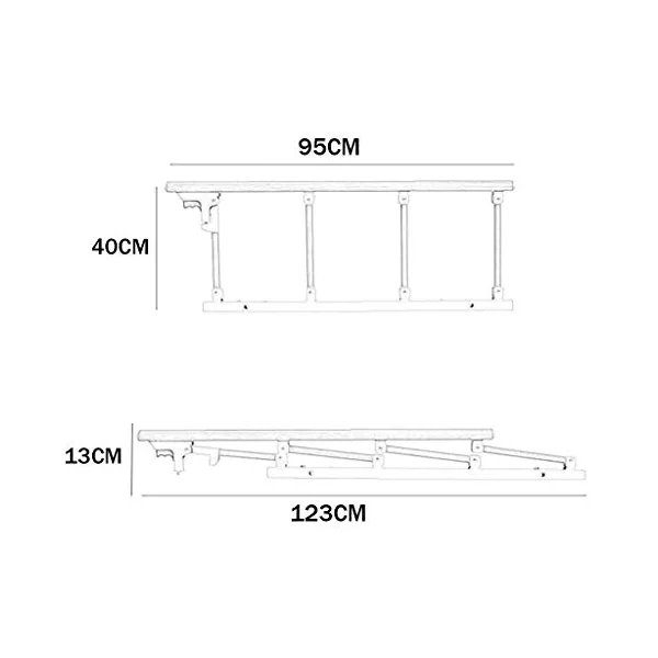 Bed Side Handrail Bed Rails Hospital Safety Assist Handle Folding Bedside Grab Bar Bumper Bed Guard Rails For Elderly Adults Toddler(Size : 95x40cm) Safety Assisting Rails