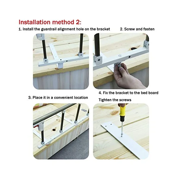 Bed Side Handrail Bed Rails Hospital Safety Assist Handle Folding Bedside Grab Bar Bumper Bed Guard Rails For Elderly Adults Toddler(Size : 95x40cm) Safety Assisting Rails