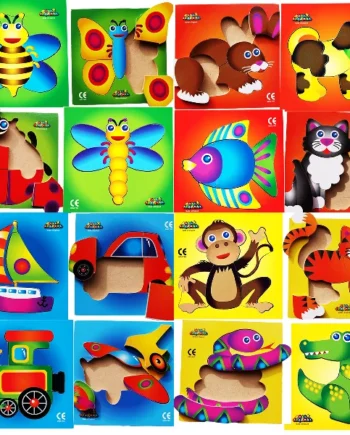 Beginners Tray Puzzles - Set of 16