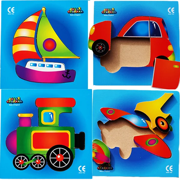 Beginners Tray Puzzles - Set of 16