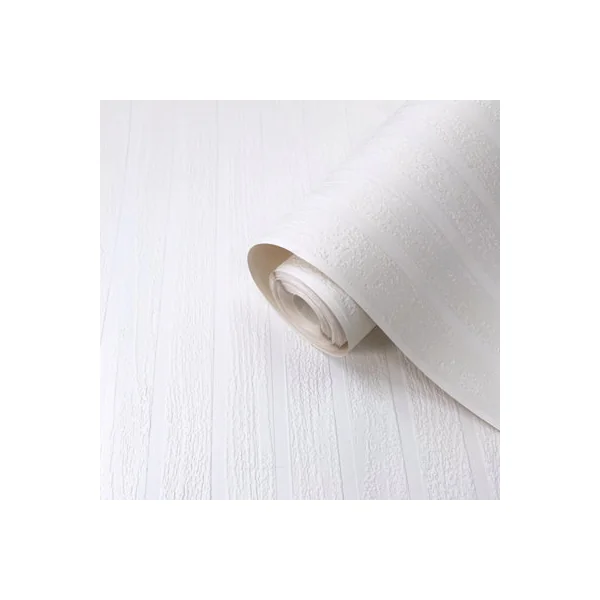 Belgravia Textured White - Bevelled Wood Paintable Wallpaper 5845