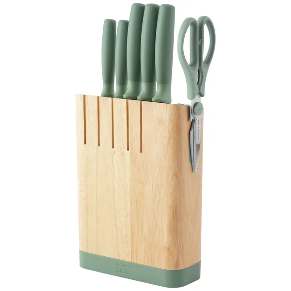 BergHOFF Leo Forest 6 Piece Knife Block Set - Green