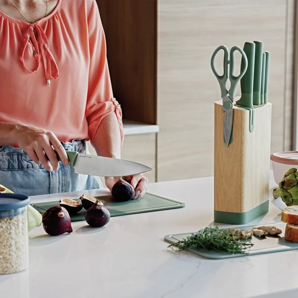 BergHOFF Leo Forest 6 Piece Knife Block Set - Green