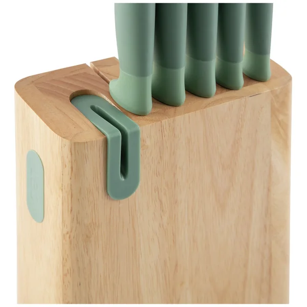 BergHOFF Leo Forest 6 Piece Knife Block Set - Green