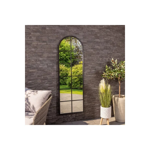 Bern Arch Mirror in Black Weather Resistant