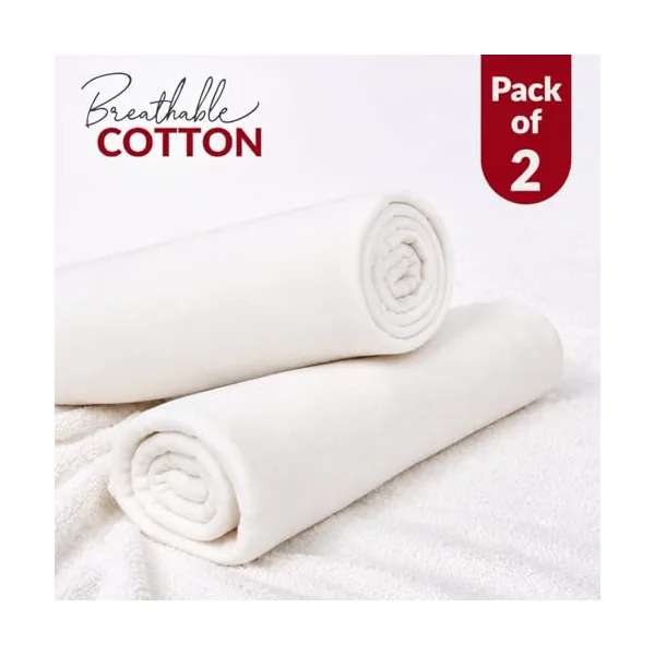Berry and Bunny 100% Cotton Jersey Cot Bed Sheets Pack of 2, Soft Breathable Baby Cot Sheets 120x60 Fitted, Elasticated Deep Fitted Sheet, Baby Bedding All Seasons
