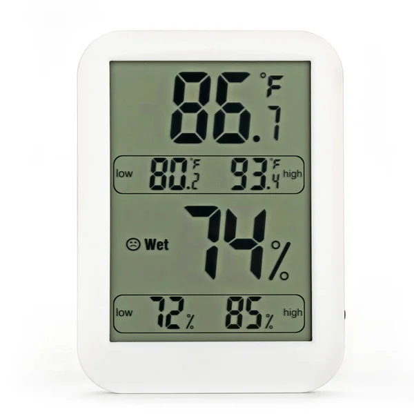 BESTonZON Digital Portable Hygrometer with Display High Precision LED Indoor Temperature Humidity Monitor Lightweight Abs without Battery for Baby Room and Office