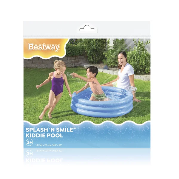 Bestway Plain PVC Inflatable pool (W)1.02m x (L) 1.02m
