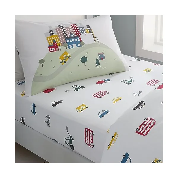 Bianca Transport Cotton Junior Fitted Sheet White