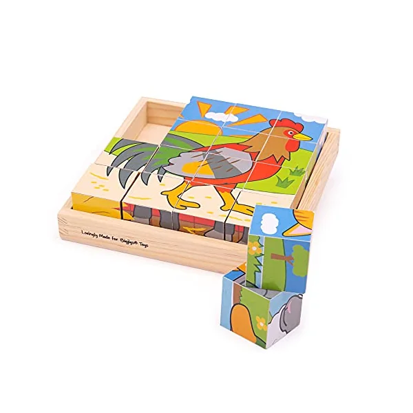 Bigjigs Toys Farm Cube Puzzle
