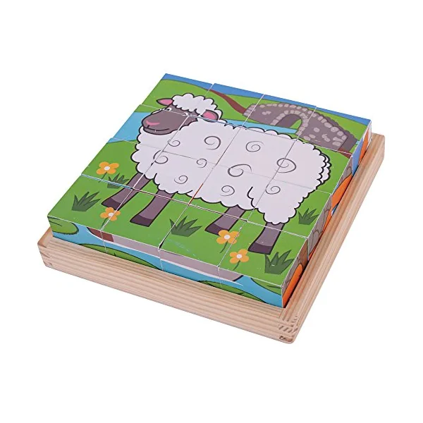 Bigjigs Toys Farm Cube Puzzle