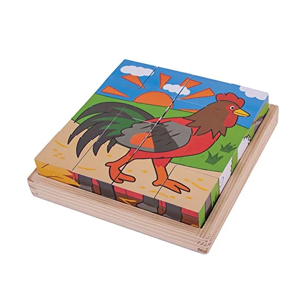 Bigjigs Toys Farm Cube Puzzle