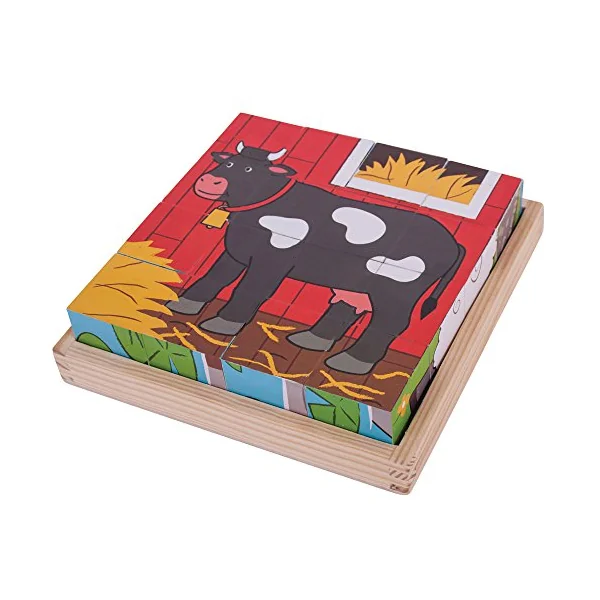 Bigjigs Toys Farm Cube Puzzle