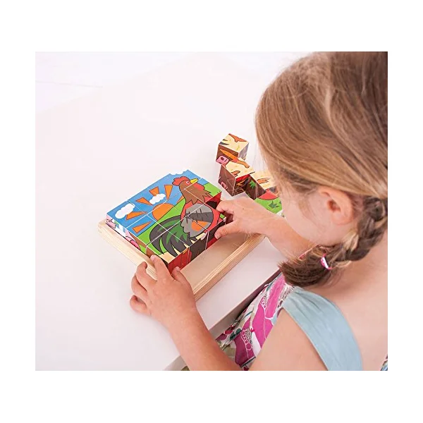 Bigjigs Toys Farm Cube Puzzle