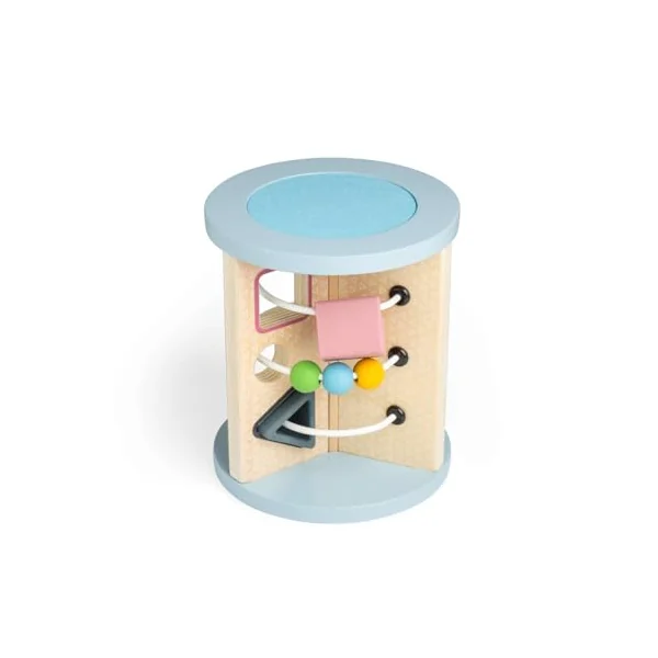Bigjigs Toys Rolling Sensory Sorter - Wooden Activity Toy For Babies
